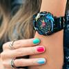 Casio Orologio Sportivo Impermeabile Serie Tematica Baby-G Resistente all'Acqua 100M Movimento al Quarzo Cinturino in Resina Orologi da Donna Nero BA-120SPL-1A