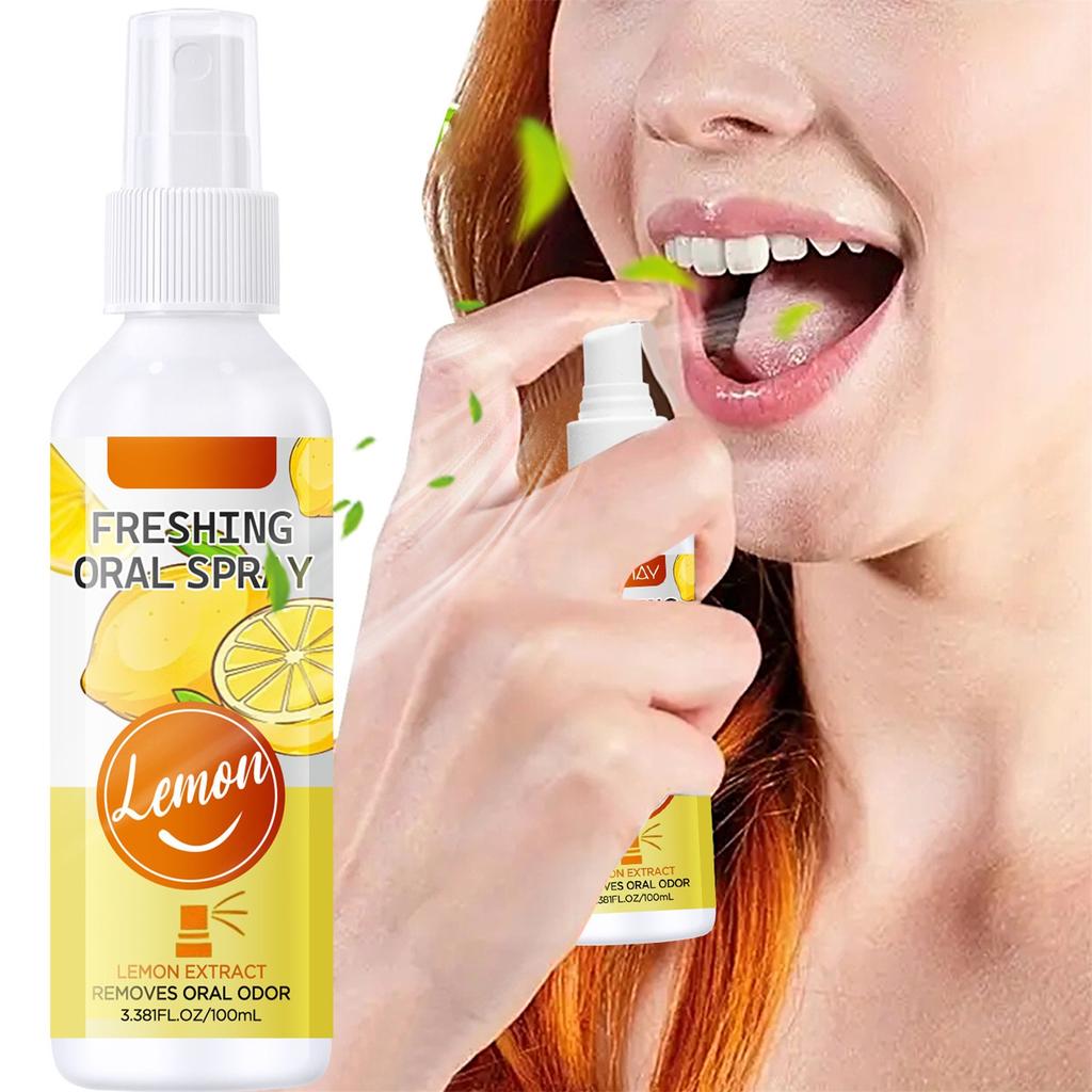 Lemon Fresh Mouth Spray 100ml Bad Breath And Freshen Breath  Various Herbs Dry Mouth Spray