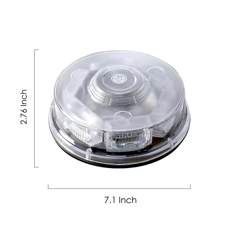 Magic colorM Police Light Flashing Beacon Strobe Alarm Signal LED Roof Warning  Emergency Lamp LED Red Blue Car Truck Magnetic