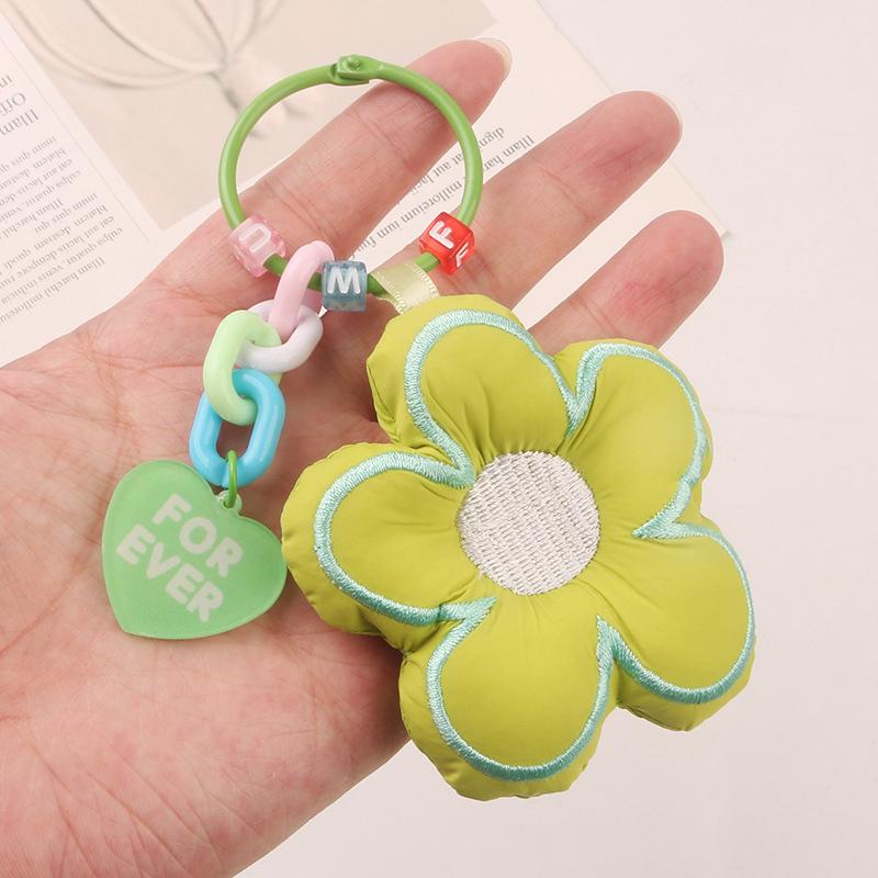 Sakura Stoff Blume Schlüsselanhänger Schmuck Lanyard Auto Tasche Schlüsselanhänger Anhänger Kind Geschenk