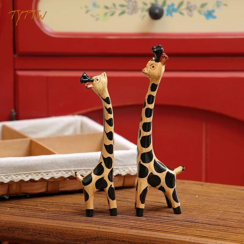 Künstlerische kleine Giraffe Wohnzimmer Heimdekorationen Bücherregal Kreative Ornamente Kawaii Figur Dekorative Heimaccessoires