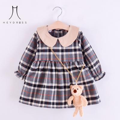 Kinder Kleidung Herbst Neue Kleid Kleines Baby Mädchen Prinzessin Kleid für Mädchen Casual Elegante Party Kleid