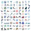100 PVC Marine Life Graffiti Stickers for DIY Phone Cases and Notebooks