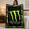 Manta de Franela con Estampado Monster Energy Manta de Felpa Acogedora y Cálida para Cama Sofá Sillón Uso Doméstico Interior