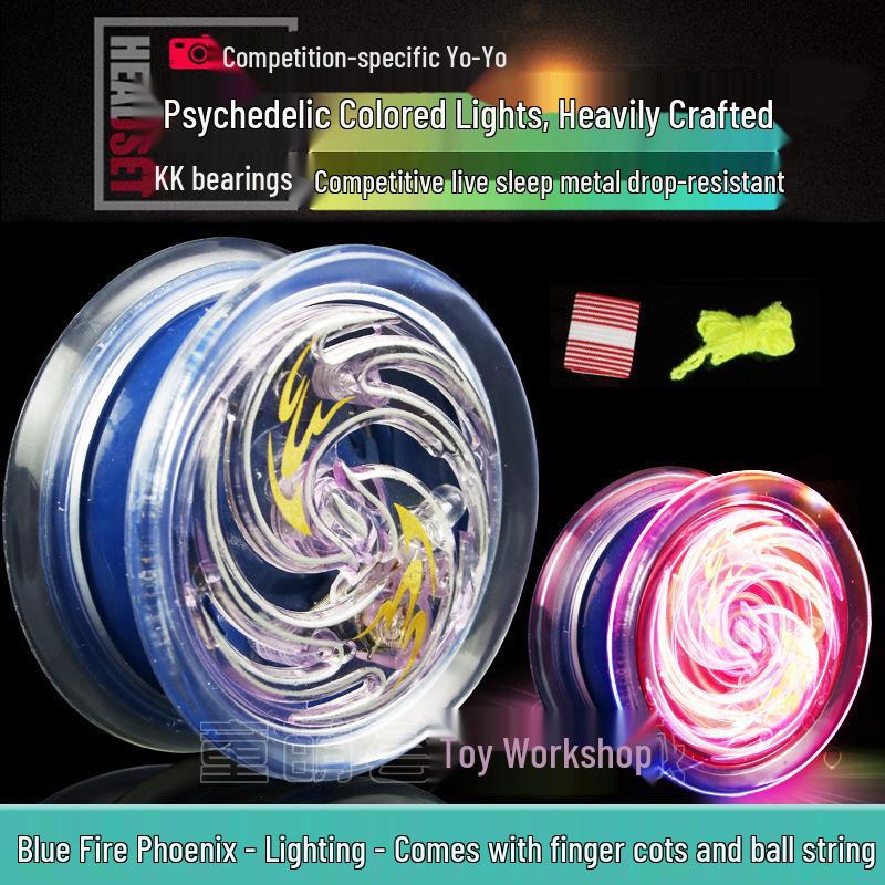 Miracle Girl Luminous Metal Yo-Yo with Automatic Retraction for Kids