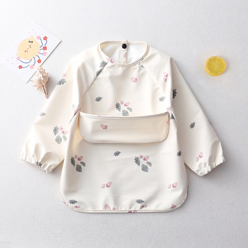 Children s Long-Sleeve Waterproof Eating Bib Apron