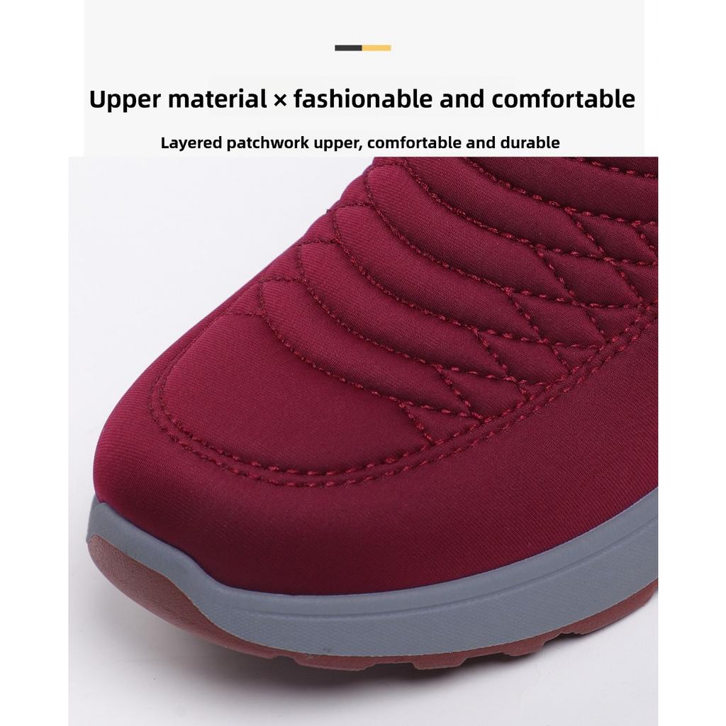 Women's Cotton Shoes, Couple's Snow Boots with Thick Fleece, Children's Warm Cotton Boots, Comfortable Short Boots