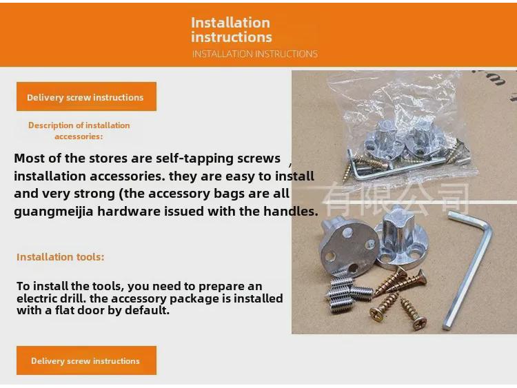 Luxusní hliníková slitina těžká posuvná dveřní rukojeť pro kuchyň a balkon