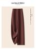 Trendy 2025 Women's High-Waisted Wide-Leg Trousers - Slim-Fit, Fashionable Spring/Autumn Style