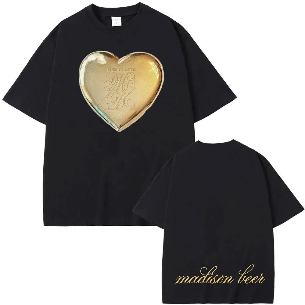 Madison Beer Tour 2026 Peripherals Graphic Print Tshirt Men Women Fashion Oneck Summer New Tee Oversize Hignstreet Casual Top