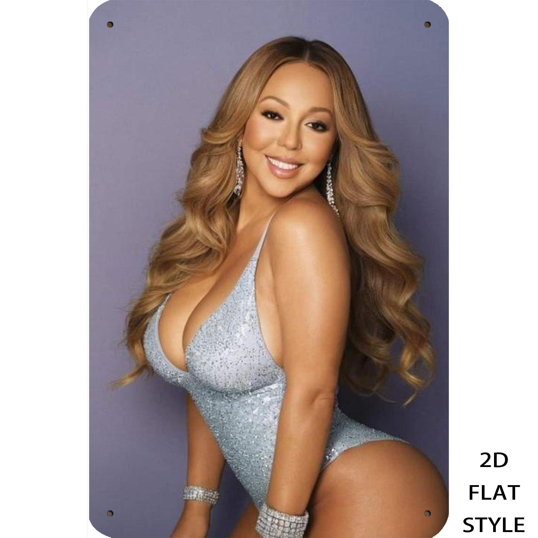 

Mariah Carey Sparkling Bodysuit Metal Tin Sign Vintage Iron Painting Wall Art Decor for Man Cave Bar Pub Home Bedroom Retro Pl 20x30cm（7.8x11.8inch）