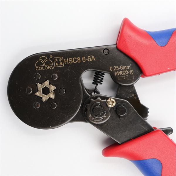 HSC86-6 AWG23-10 Crimping pliers pliers electrical pipe junction box mini pliers HSC8 6-6 0.25-6mm2  forceps  wire stripper