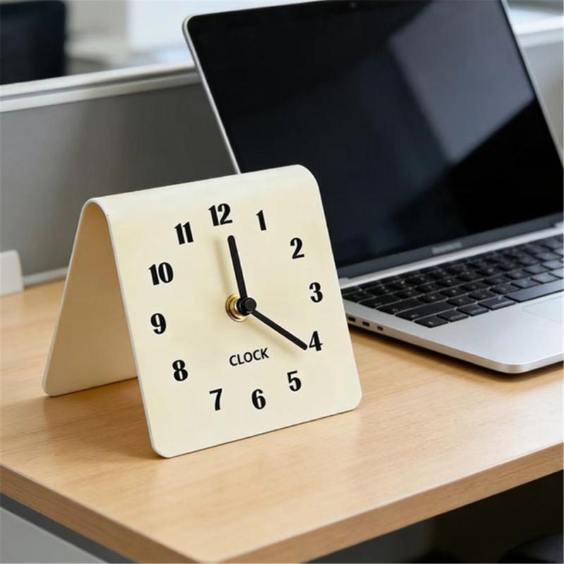 Modern Bedsides Table Analog Clock With Big Number Birthday Christmas Gift For Elderly And Kids No Battery Included