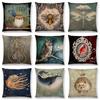 Charming Bird Blue Whale Hedgehog Moonlight Owl Bat Bee Octopus Cushion Cover Pillow Case