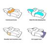 1pcs Butterfly Shaped Neck Protection High-density Memory Cotton Pillow Science Partition Slow Rebound Cervical Pillow Soft Wrapped Adult Pillows