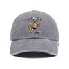 Leisure Multifunctional Usmc Printed Washed Baseball Cap, Suitable For Golf, Casual Wear, And Outdoor Activities, Neutral Golf