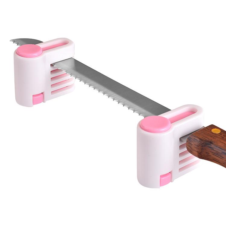 2pcs 5layers Bread Slicer Food-grade Plastic Cake Bread Cutter Cutting Bread Knife Splitter Toast Slicer Kichen Baking