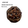 Natural Handmade Woven Rattan Teething and Chew Toy for Rabbits, Hamsters, and Chinchillas - Boredom Relief Ball