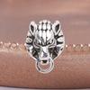 Punk Tierohrstecker Wolfskopf Ohrringe Knorpelohrringe Wolfskopf Stecker Schmuck Geschenk für Frauen Männer Unisex