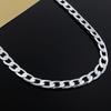 925 Sterling Silver 8mm Side Chain Necklace