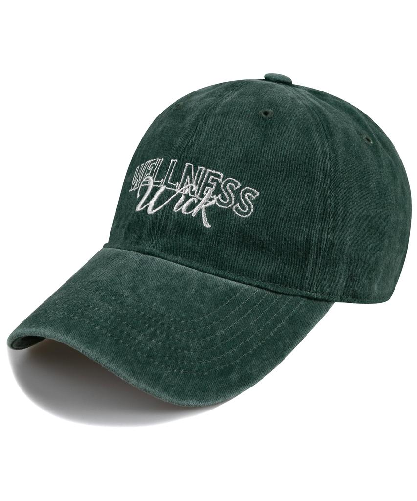 Wig Wellness Stone Washed Ball Cap - Green
