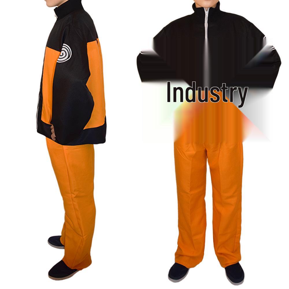 Ninja Anime Role Play Halloween Cosplay Costume - Uzumaki Naruto Set