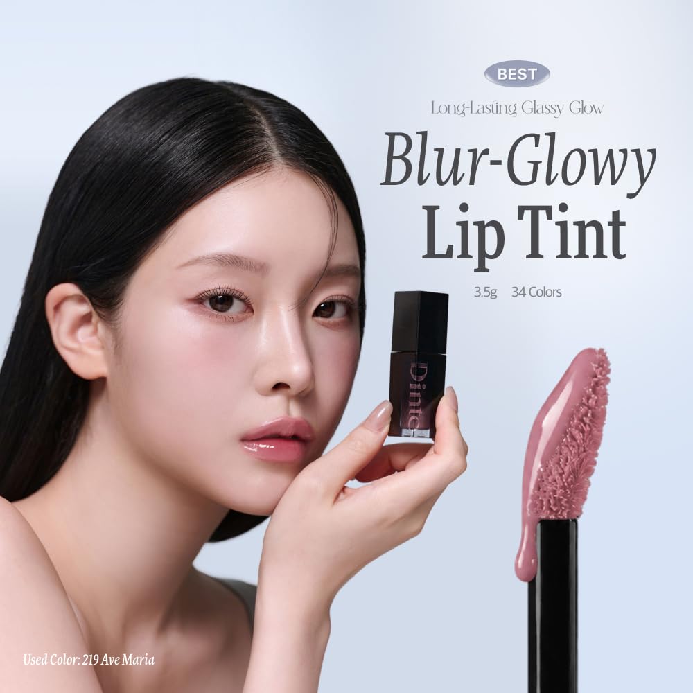 Blur Glow Lip Tint 202 Sophia Korean Cosmetics High Color [Dinto Official] - - Shiny, Payoff, Transparency, Moisturizing, Long-lasting