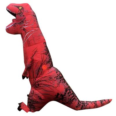 DAIFUQIHUA Tyrannosaurus Rex Dinosaur Inflatable Cosplay Adult Size Costume, Costume, 4-Piece Set, Unisex, (Red)