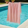 Polyester-cotton Sports Bath Towel With Tassel Travel Blanket Simple Swimming Towel  Spa