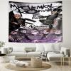 Custom Name My Chemical Romance Print Tapestry, Backdrop, Easy Setup, Ideal for Bedroom, Office & Living Room, with Aesthetic Wall Hanging Decor.