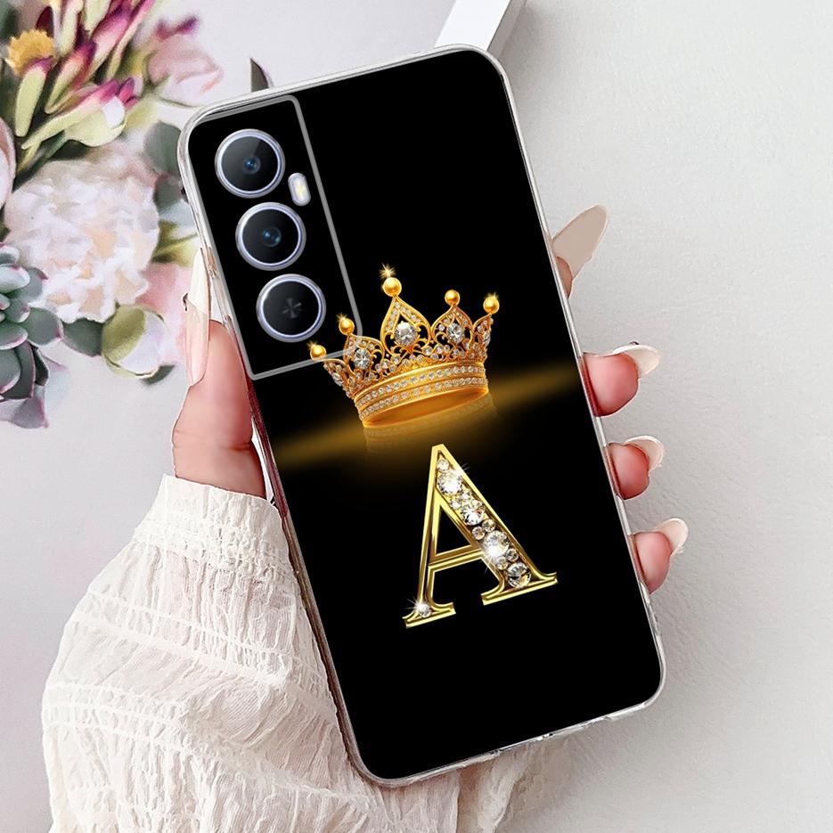 For Realme C65 4G Case RMX3910 Clear Silicone Luxury Letters Cover Soft Slim Phone Case For Realme C65 RealmeC65 4G Fundas Shell