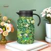 Retro Flower Insulated Kettle Hot Water Stainless Steel Vacuum Flask Floral Printing Large Capacity Water Cup Household