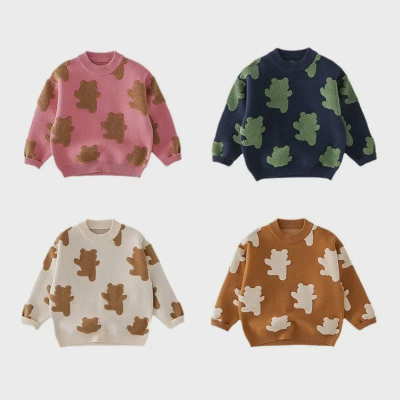 2024 Winter Mountain Series Thickened Children's Knitted Sweater