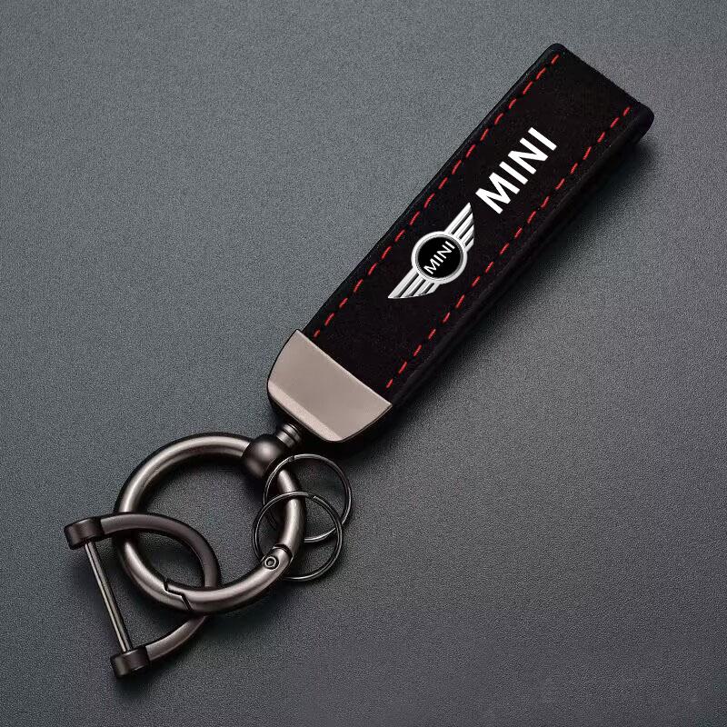 Portachiavi per Auto in Pelle di Vitello Lega di Zinco Accessori Portachiavi Auto Per MINI Cooper R56 F56 R50 JCW Cabrio Aceman Countryman Clubman WORKS  rdxzk11