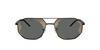 EMPORIO ARMANI Matte Black 30017G58 0EA2147 Sunglasses, Black, Mirror, Red, 58mm,