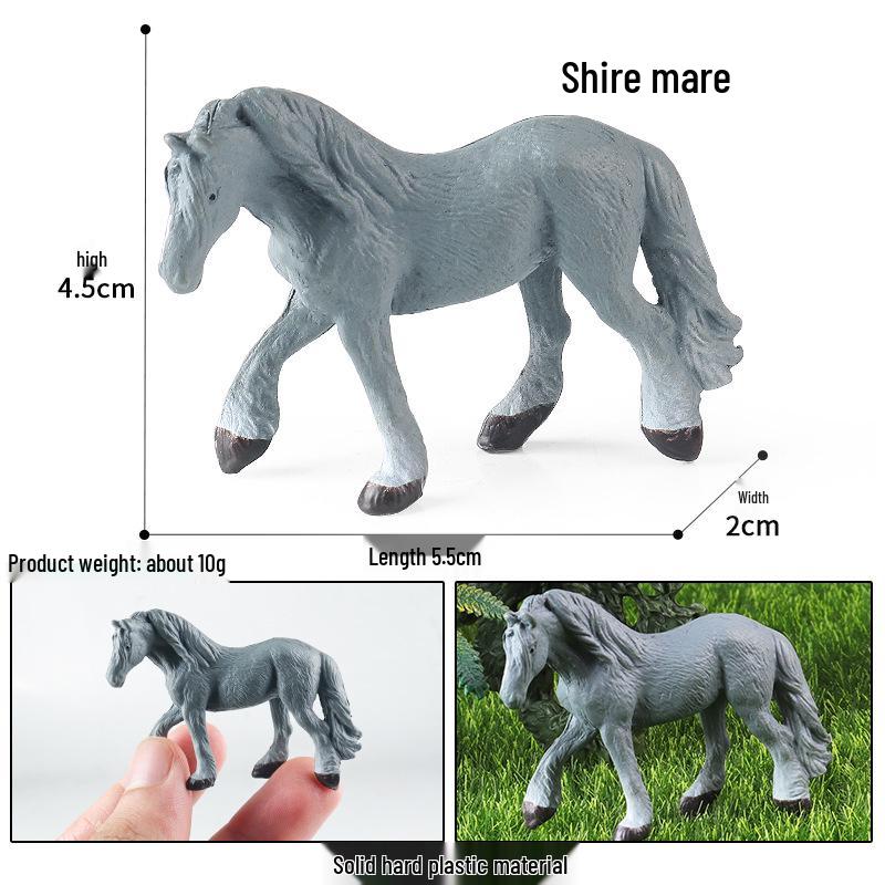 Children s Farm Simulation Toy Set: Animal Model, Horse, Coffee Shop, Wash Rack, Sandbox, Ornaments