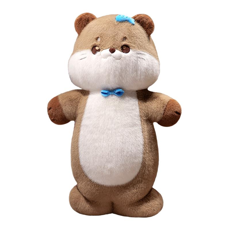 

Non-Toxic New Pillow Soft Otter Plush Animal Toy Realistic Wild Animal Stuffed Doll Soft Lovely Otter Toys Cute Gift 60cm