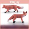 Naturethemed Fox Pvc Model Static Figurine For Childrens Educational Toys And Home Decor