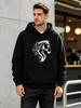 2026 New Unisex Casual Versatile Style Fashion Sport Hoodie with Creative Print Design of an Intertwined Horse Head and Tree Branches - Casual Pullove