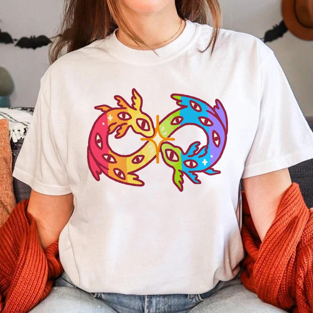 

Аутизм футболка женская японская футболка девушка харадзюку одежда 4XL