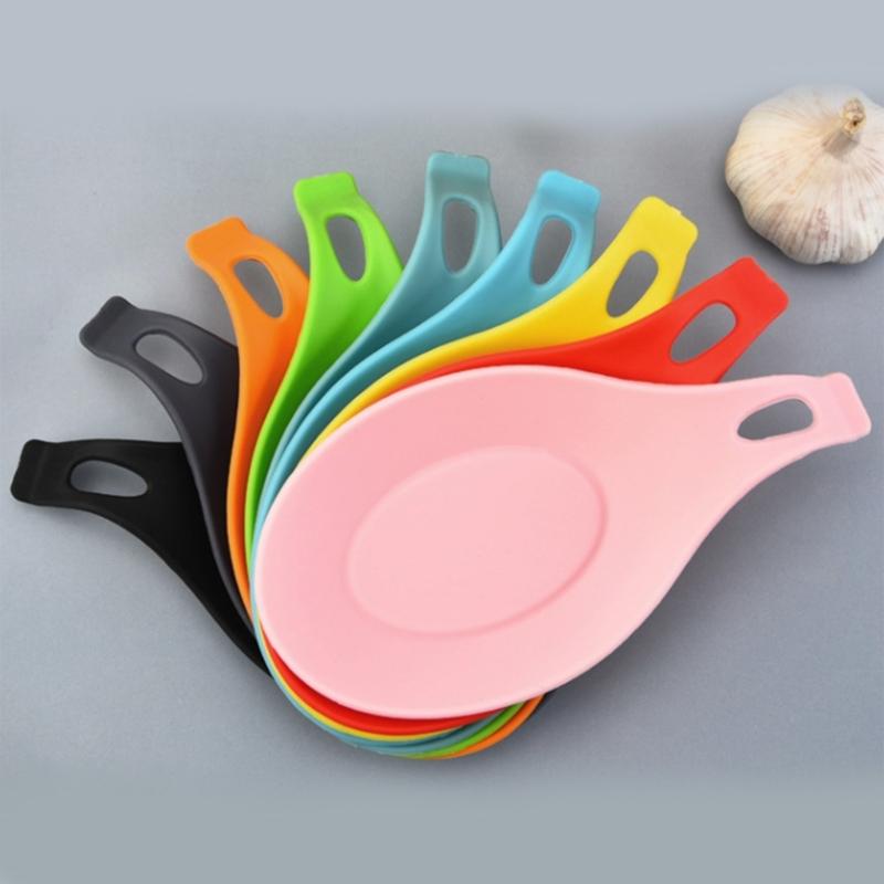 Silicone Spoon Holder Heat Resistant Washable Spoon Rest for Busy Cooks Household Use Multifunctional Design Sauce Dish