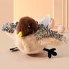 Yousheng Flapping Wings Cat Toy USB Rechargeable Interactive Plush Bat Owl Chicken Toy Squeaking Catnip Toy Chirping Animals Electric