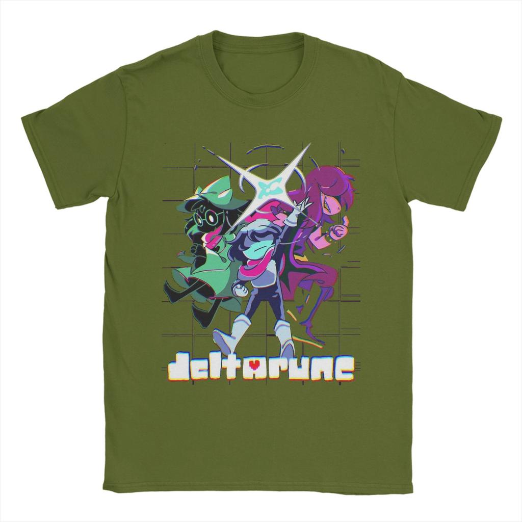 Deltarune Chapter Susie Kris Bold Action Pose Tee Shirt for Unisex Women Graphic Printing T Shirts Cotton Clothing