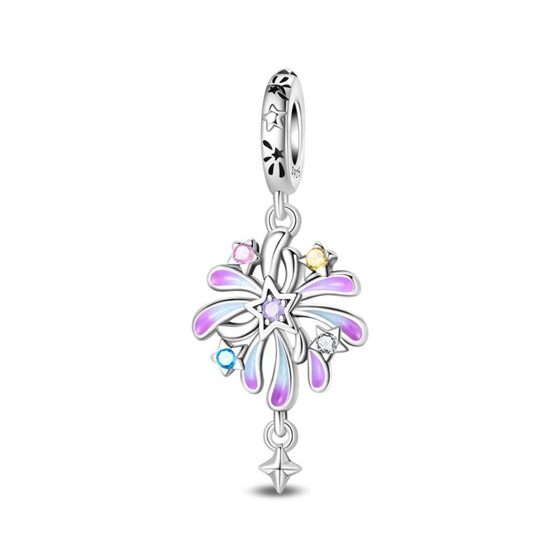 Copper Feather Charm Dance Pendant Fit 4Mm Hole Diameter Charms Bracelets Women Diy Jewelry Gift