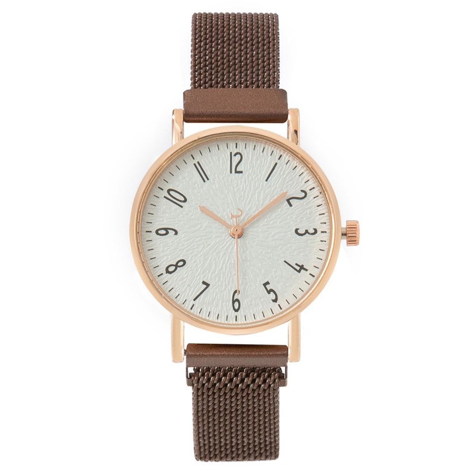 

Luxury Brand Rose Gold Watch Shell Dial Women s Watch Ladies Bracelet Quartz Wrist Watch for Women Mesh Clock Reloj Mujer кавовий