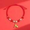 Chinese Style Horse Year Bracelet 2026 Horse Year Fortune Bracelet Lucky Pony Red Rope  Girls