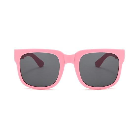 UV400 Foldable Polarized Lens Kids Sunglasses Lovely Square Frame Boys Girls Sunglasses Fashion Accessories
