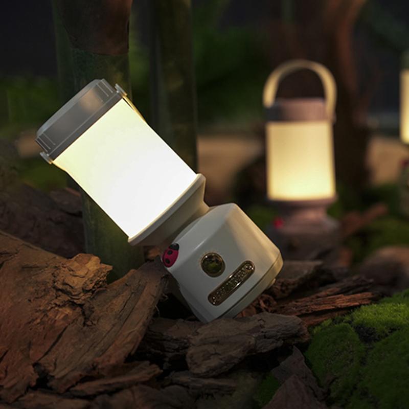 Led Camping Lamp Hanging Rechargeable Camping Lighting Lights 3 Color Stepless Dimming Outdoor Portable Emergency Camping Light Decor