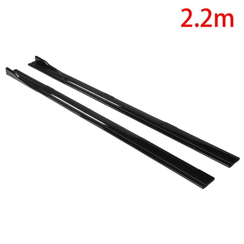1 Set of Small Anti-Collision Spoiler Four-Section Combined Side Skirt Modification Part Universal for Automobiles