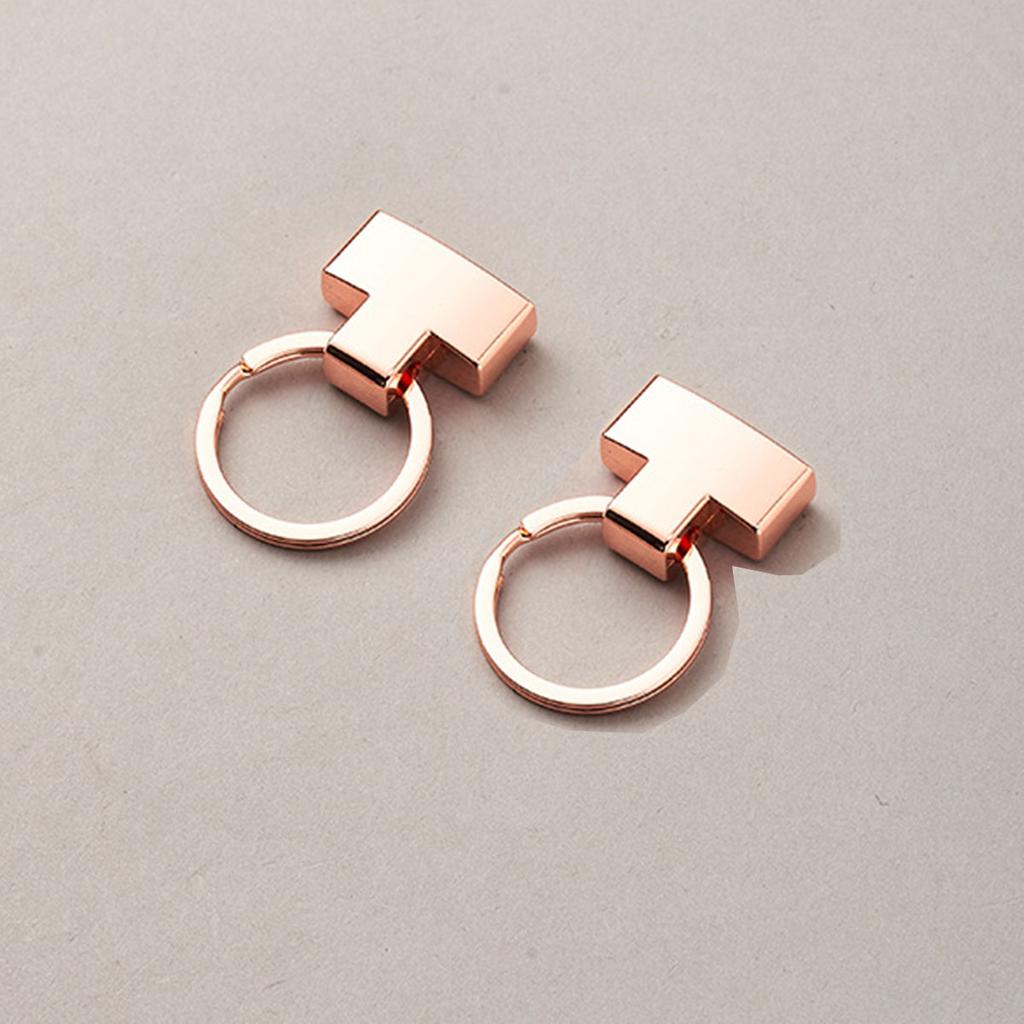 2pcs Metal O Ring Keychain Buckle Spring Hook, Bag Handbag Decor Connection Clasp DIY Hardware Accessories